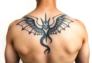 Ángel vs demons tattoo idea