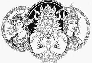 mythological gods tattoo idea