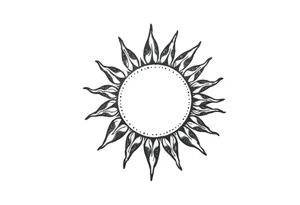 Sun tattoo idea