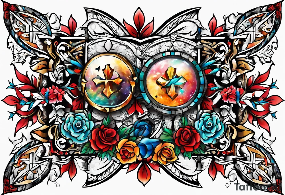 9923 cross together tattoo idea
