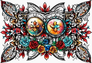 9923 cross together tattoo idea