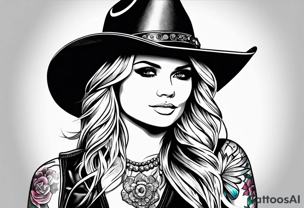Miranda lambert with microphone tattoo idea