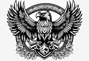 Double headed eagle tattoo idea