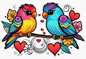 Love birds tattoo idea