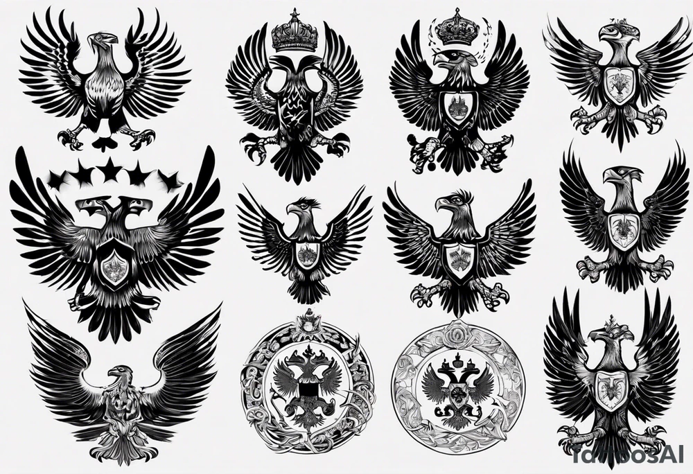 russian eagle tattoo idea