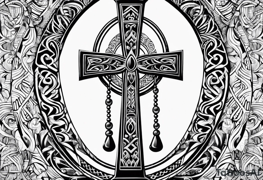 ankh, maori tattoo idea