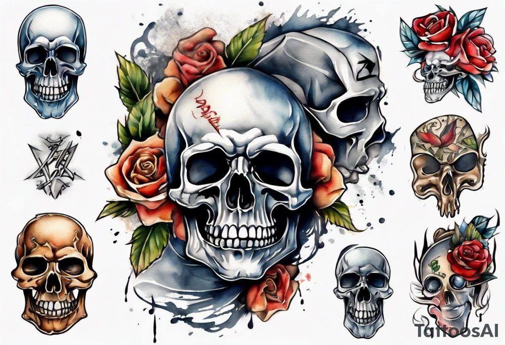 gangster full back tattoo idea