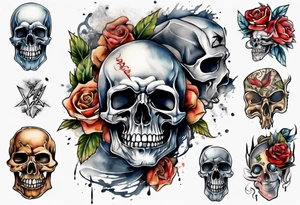 gangster full back tattoo idea