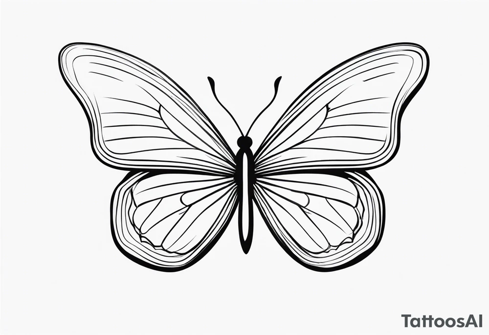 Blume Schmetterling tattoo idea