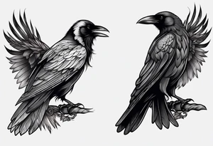 raven tattoo idea