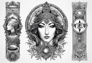Representation of the book of Genesis tattoo idea