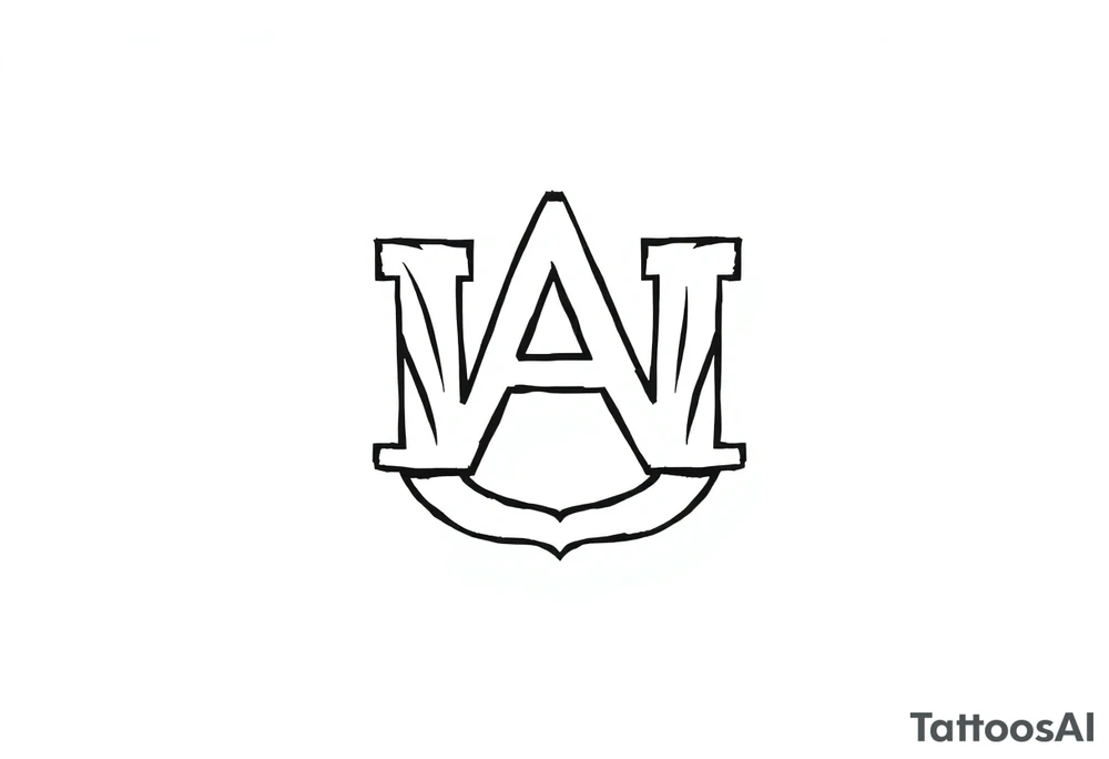 Auburn symbol tattoo idea