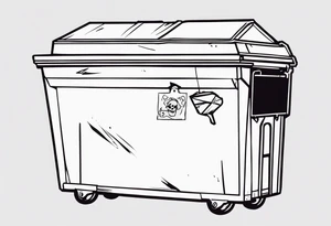 Dead hooker in a dumpster tattoo idea