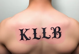 K.L.B tattoo idea