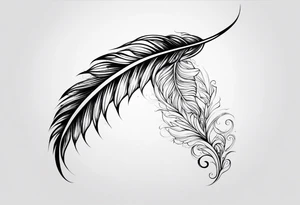 Lumos Phoenix feather tattoo idea