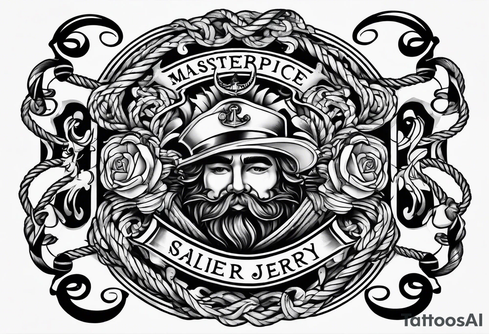 rope frame tattoo idea
