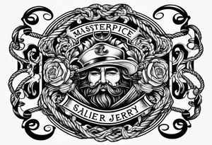 rope frame tattoo idea