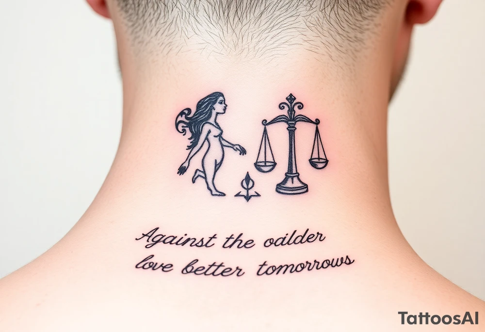 aries and libra
against the odds 
in love
better tomorrows tattoo idea