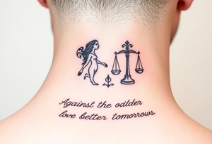 aries and libra
against the odds 
in love
better tomorrows tattoo idea