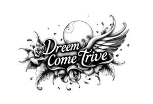 Dreams come true tattoo idea