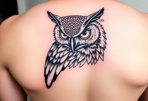 ovo drake owl with time stamp 5:55 tattoo idea
