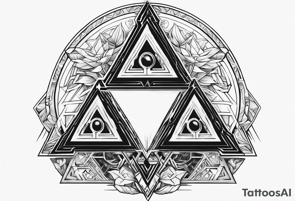 Samus shooting a triforce from zelda tattoo idea