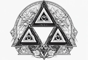 Samus shooting a triforce from zelda tattoo idea