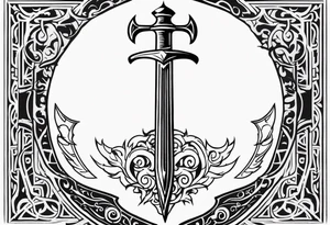 Valhalla on fireshield sword tattoo idea