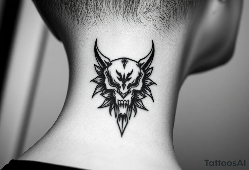 Mroczny, agresywny, ponury tattoo idea