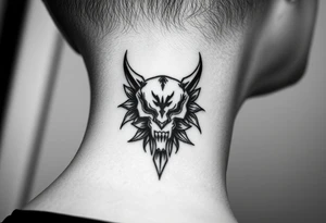 Mroczny, agresywny, ponury tattoo idea