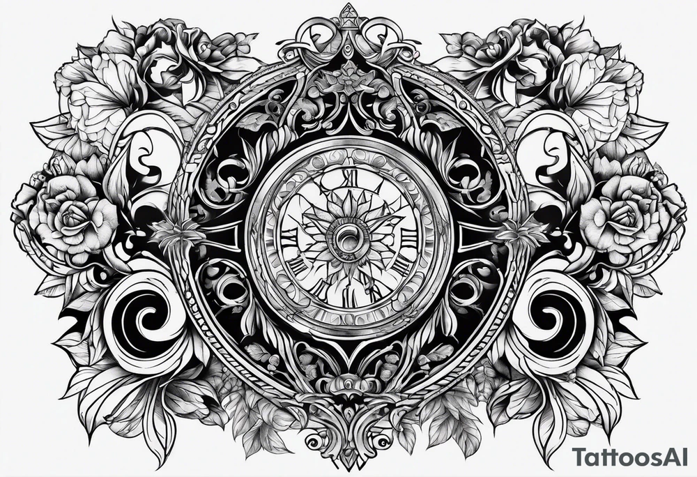 Chest piece tattoo idea