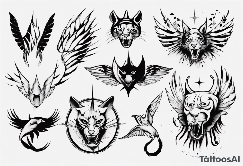 Flying tiger tattoo idea