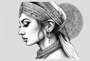 A religion themed shoulder tattoo to suit my forearm tattoo tattoo idea