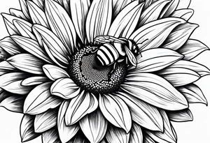 gerber daisy sunflower lilly bee and a
 lady bug tattoo idea