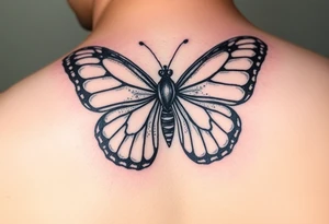 butterfly which represents my willingness to show love, even though I feel like I've never received it tattoo idea