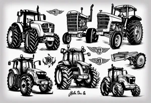 John deer tractor tattoo idea