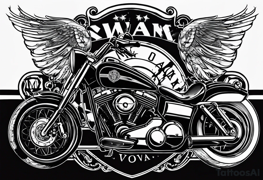 harley davidson pow mia memorial tattoo for my grandpa tattoo idea