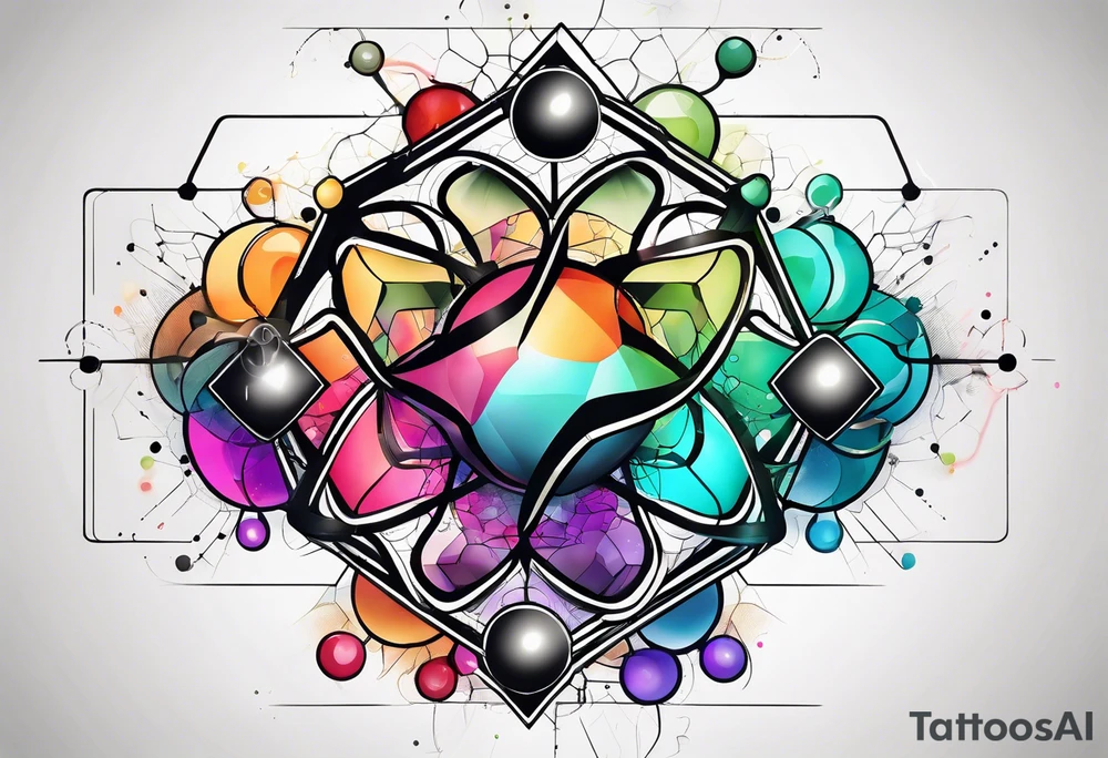 Ecstasy molecular diagram tattoo idea