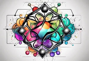 Ecstasy molecular diagram tattoo idea