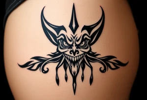 Candy new age joker dripping tattoo idea