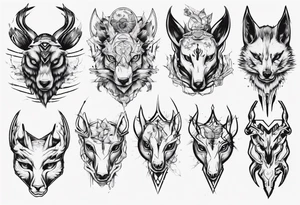 cybersigilism animals tattoo idea