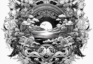 symbols of war and love tattoo idea