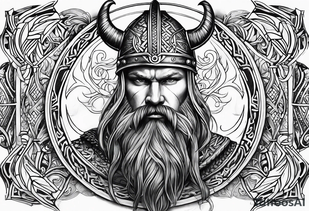 Viking, pfern tattoo idea