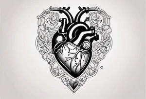 Mechanical Heart tattoo idea