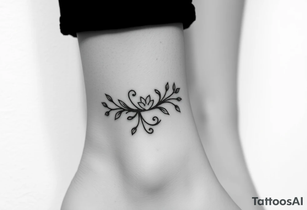 Sexy yet simple I want it on the inner ankle but I want to add on to my previous tattoo tattoo idea