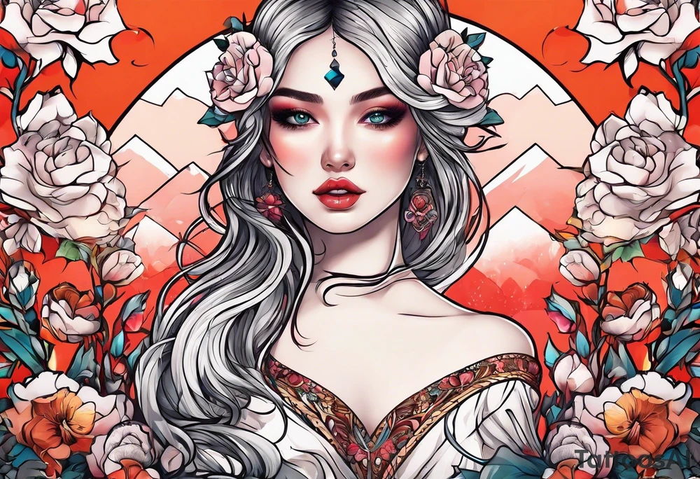 i want a tattoo for a girl,it can have a simplr flowers tattoo idea