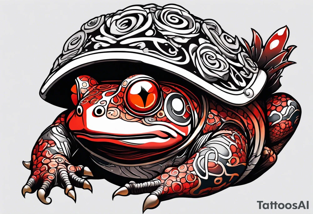 Jiraiya Naruto Gamakichi toad tattoo idea