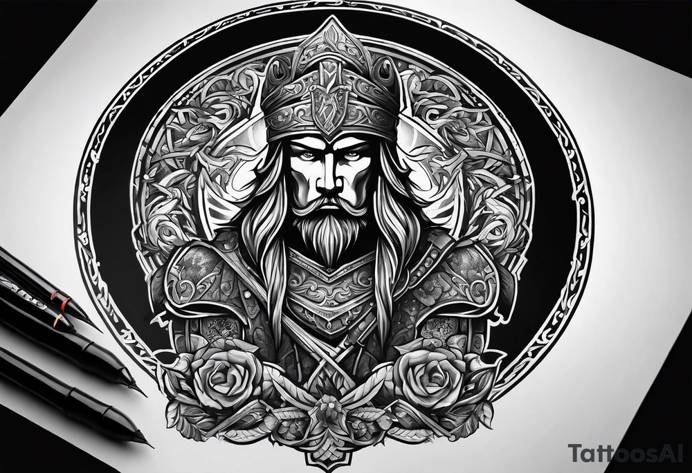 Irish warrior tattoo idea