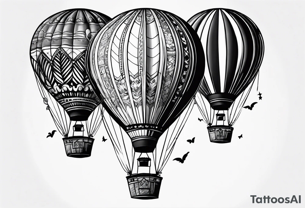 Hot air balloon tattoo idea