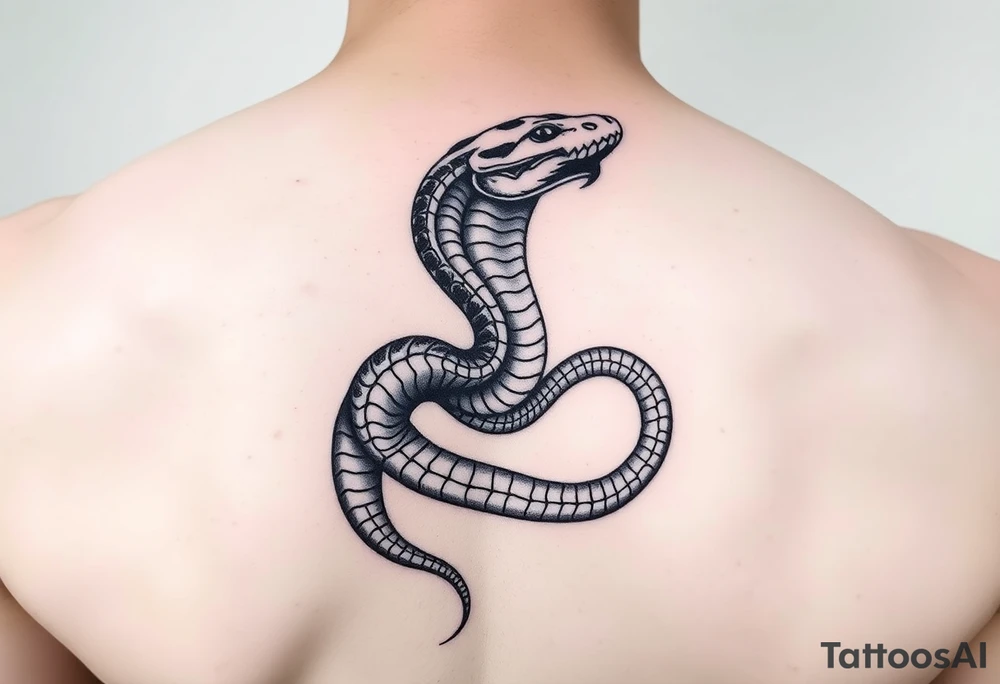 Alien snake tattoo idea